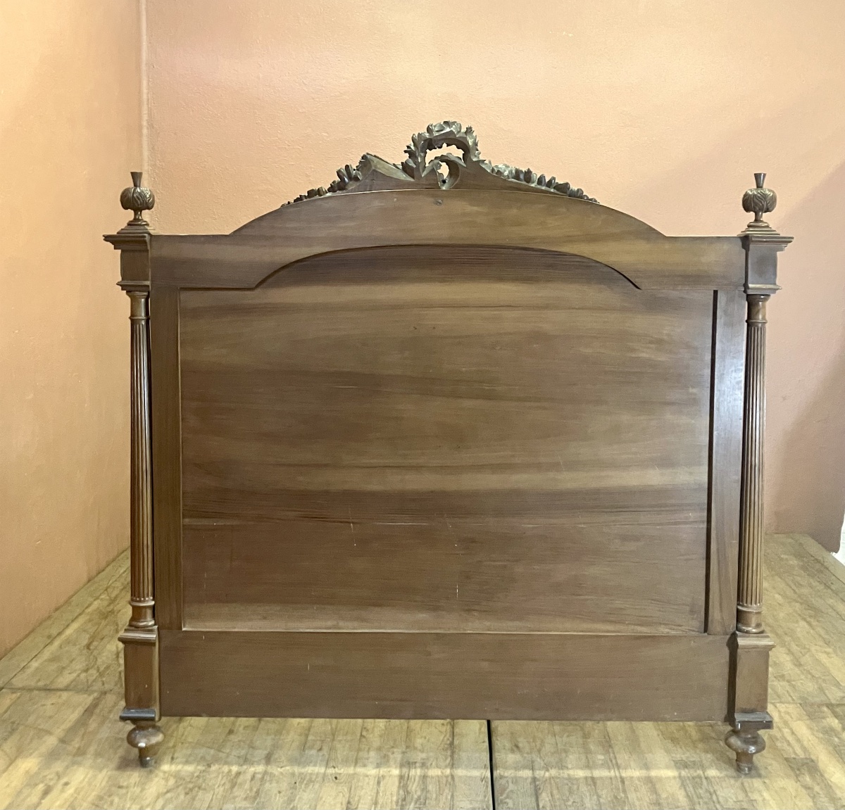 Napoleon III Louis XVI Large Walnut Bed-photo-7