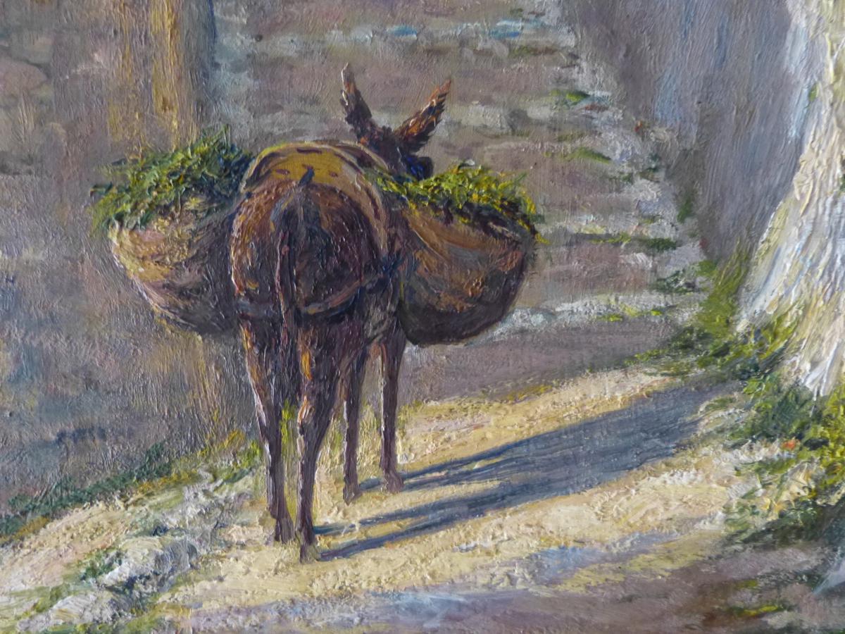 Fernand Maissen, Huile Sur Toile La Gaude Alpes Maritimes-photo-3