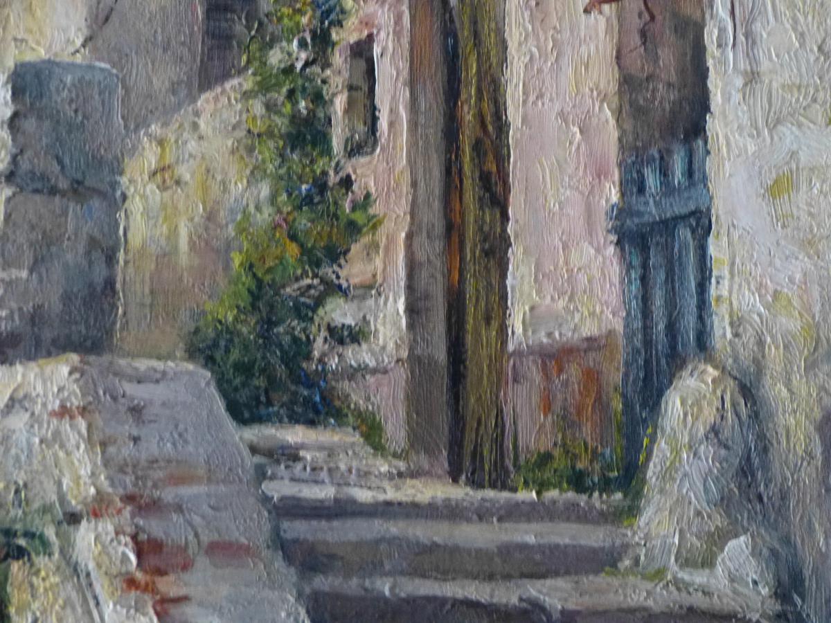Fernand Maissen, Huile Sur Toile La Gaude Alpes Maritimes-photo-1