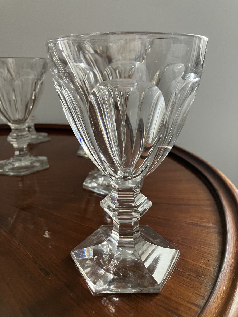  Baccarat Harcourt Série de 12 verres à eau en cristal Hauteur 15 cm-photo-2