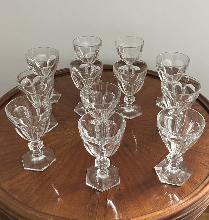  Baccarat Harcourt Série de 12 verres à eau en cristal Hauteur 15 cm-photo-3