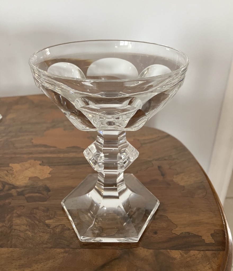 Baccarat Harcourt Set Of 12 Crystal Champagne Glasses -photo-1