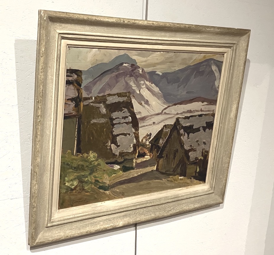 Joseph Victor Communal Savoie Maisons à St Jean d'Arves tableau montagne enneigée neige-photo-4