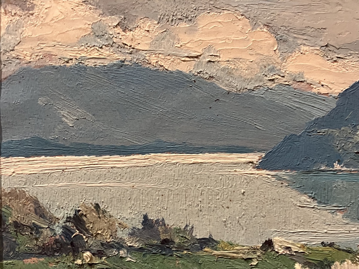 Charles Henri Contencin Lac du Bourget tableau de montagne-photo-2