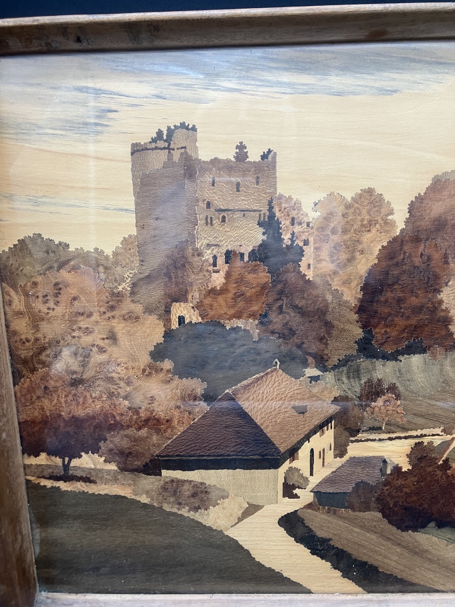 Spindler, Ribeauvillé Marquetry Tray—vosges, The Three Castles-photo-4