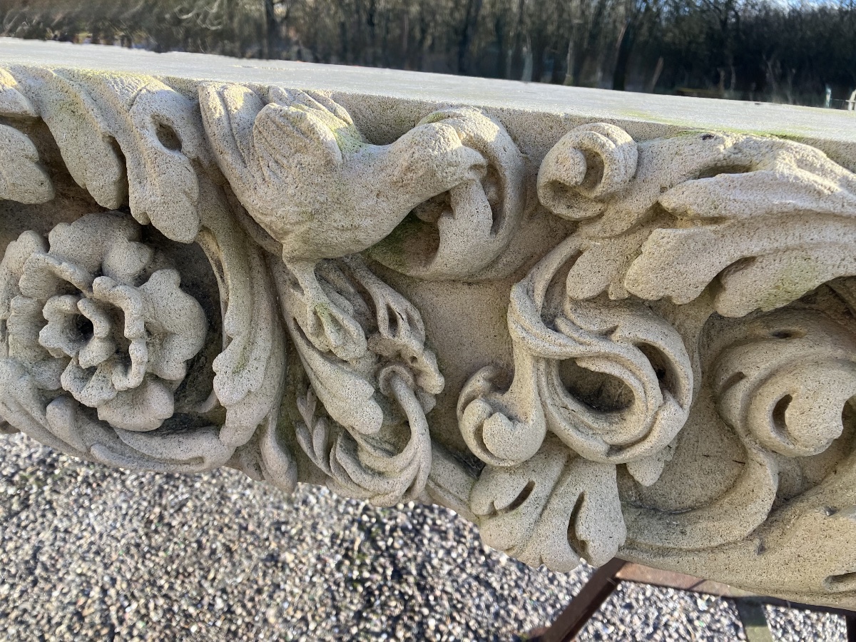 16th-century Caen Stone Lintel; Carved Architectural Element; Coutances-photo-2