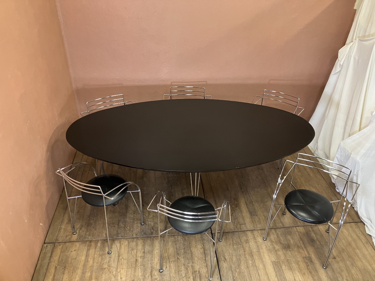 Pascal Mourgue pour Fermob Lune d'Argent Table et 6 chaises design