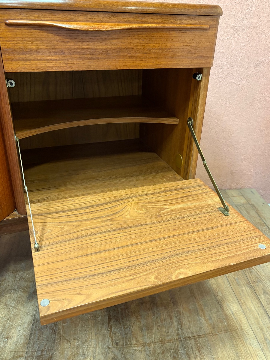 Enfilade scandinave 230 cm design danois années 60 en Teck -photo-2