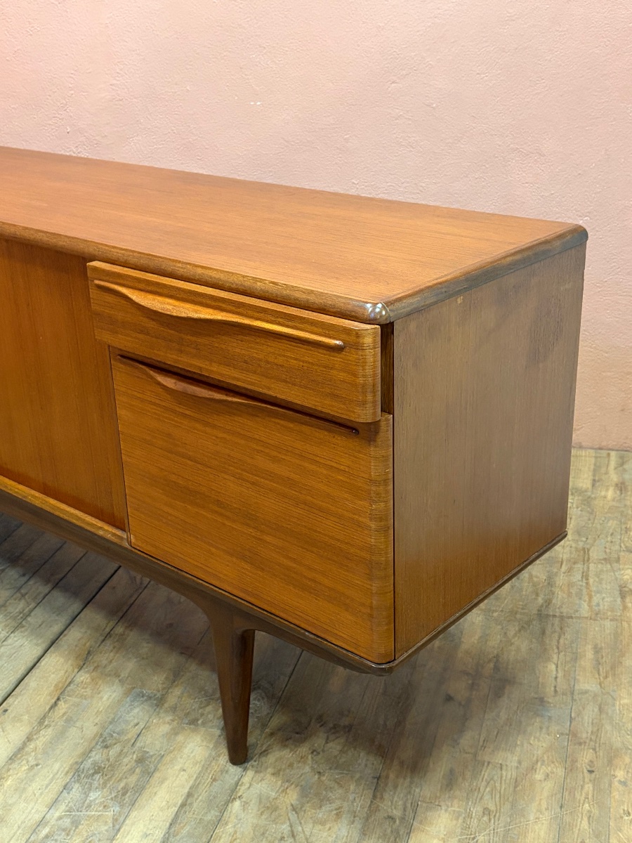 Enfilade scandinave 230 cm design danois années 60 en Teck -photo-3