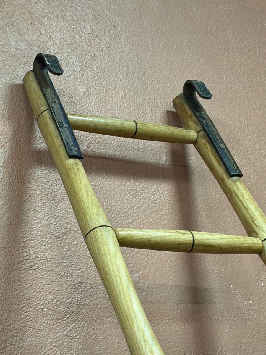 Large Bamboo-style Ash Bookcase -photo-4
