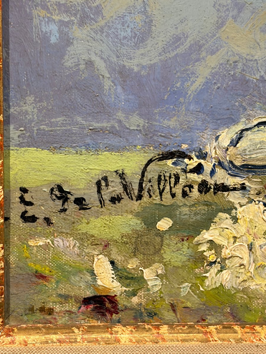 Emmanuel De La Villéon (1858–1944) Bouquet Of Flowers-photo-2