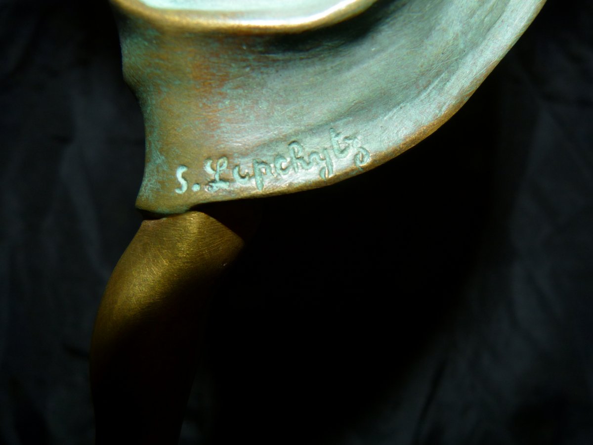 Samuel Lipchytz, Bronze Dancer Art Deco, 39 Cm-photo-3