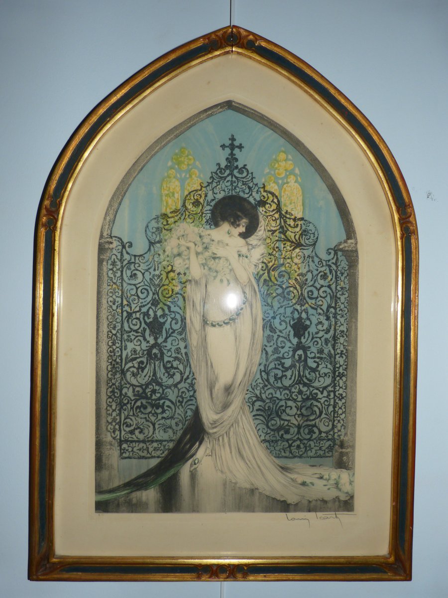 Louis Icart: Tosca Et Faust Eau Forte Et Aquatinte 1928-photo-5