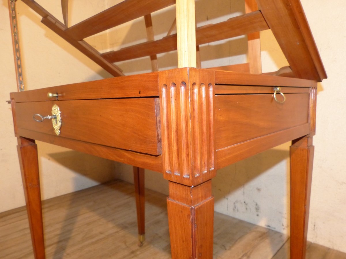 Table Tronchin In Cherry Louis XVI-photo-4
