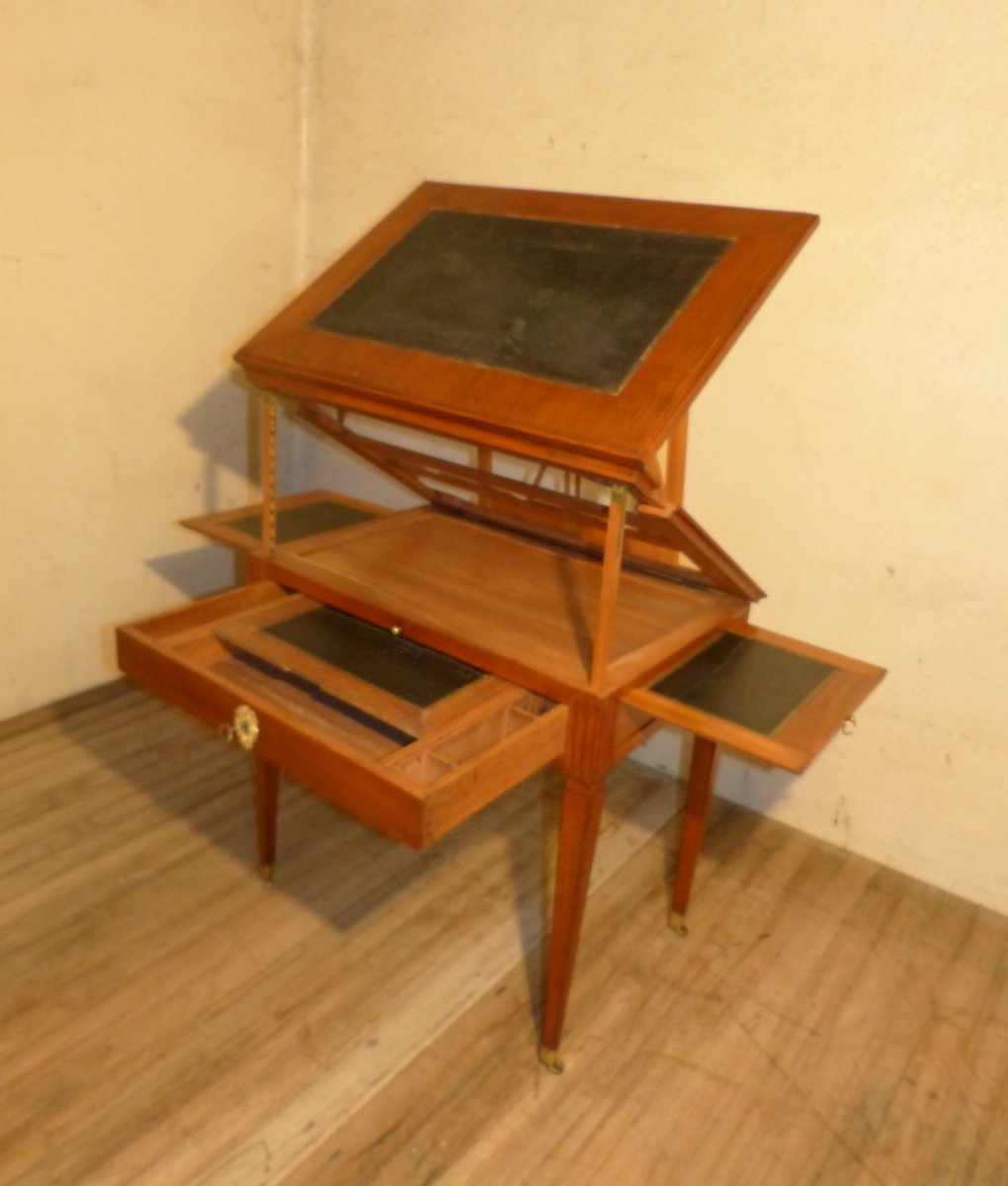 Table Tronchin In Cherry Louis XVI