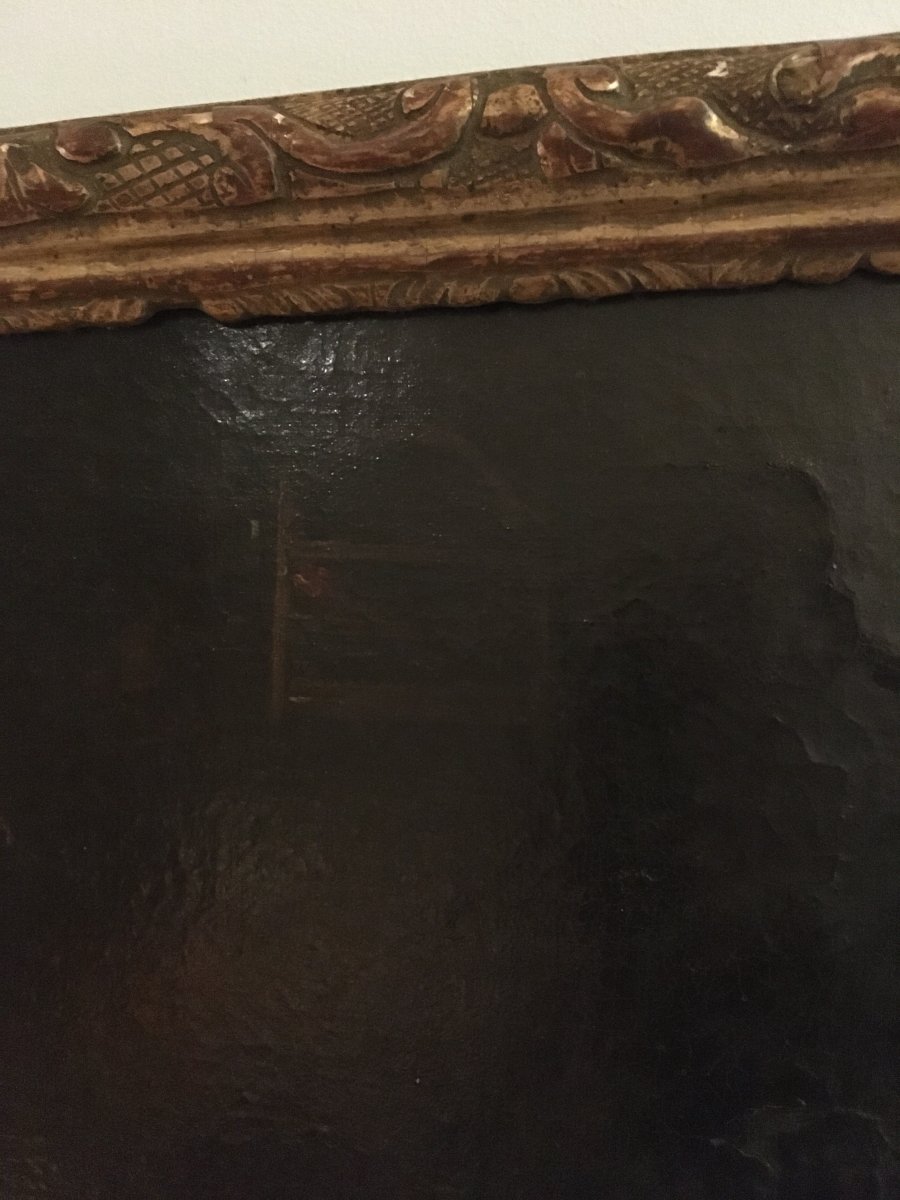 Allegorie Des âges , Scènes D Intérieur Tableau 17ème -photo-2