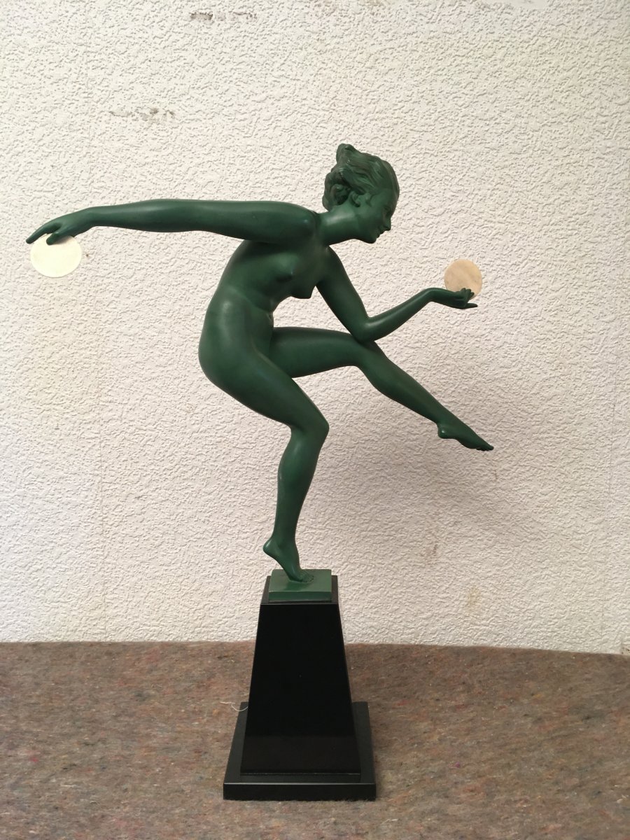 Derenne Et Max Le Verrier Dancer With Cymbals 49 Cm