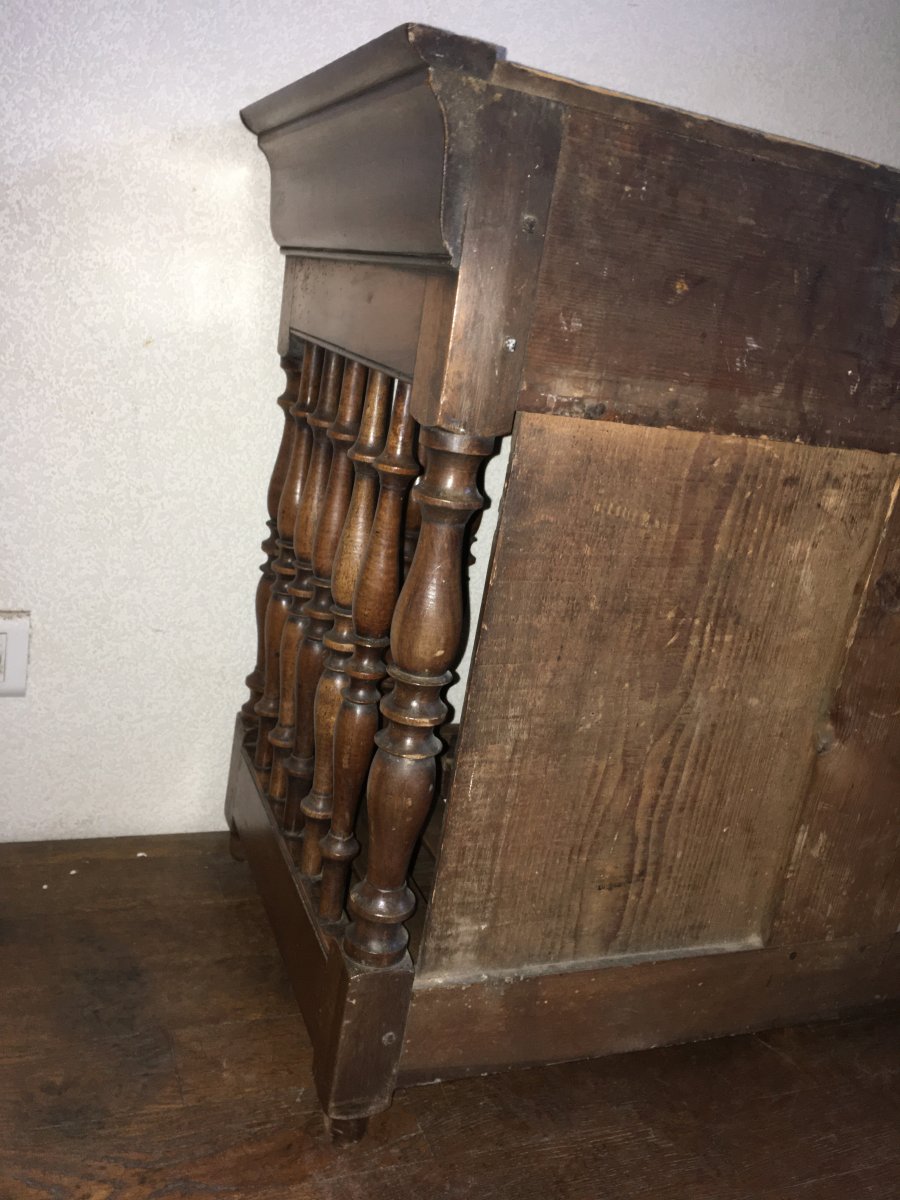 Provencal Panetière In Walnut Louis Philippe Period-photo-3