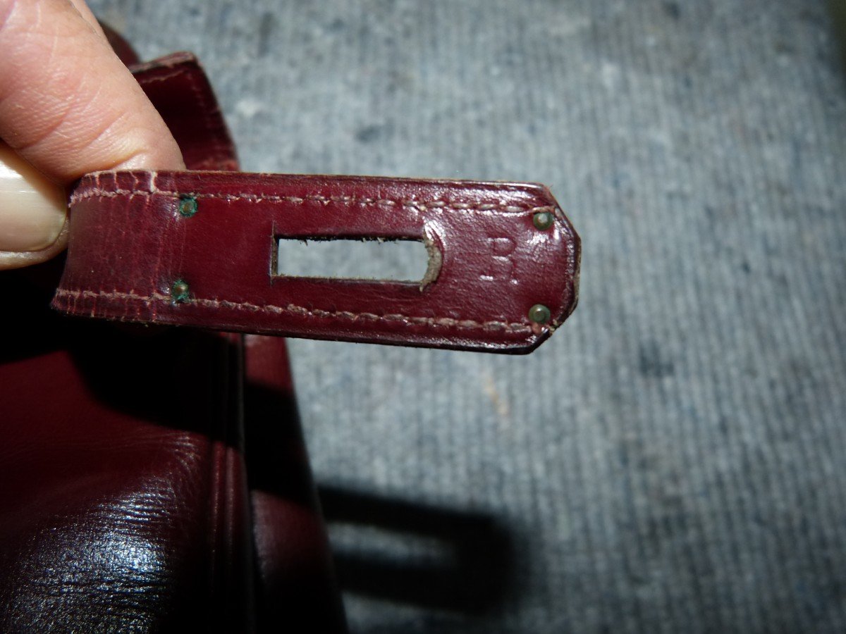 Sac Hermès Kelly 28 Rouge Année 1962-photo-3