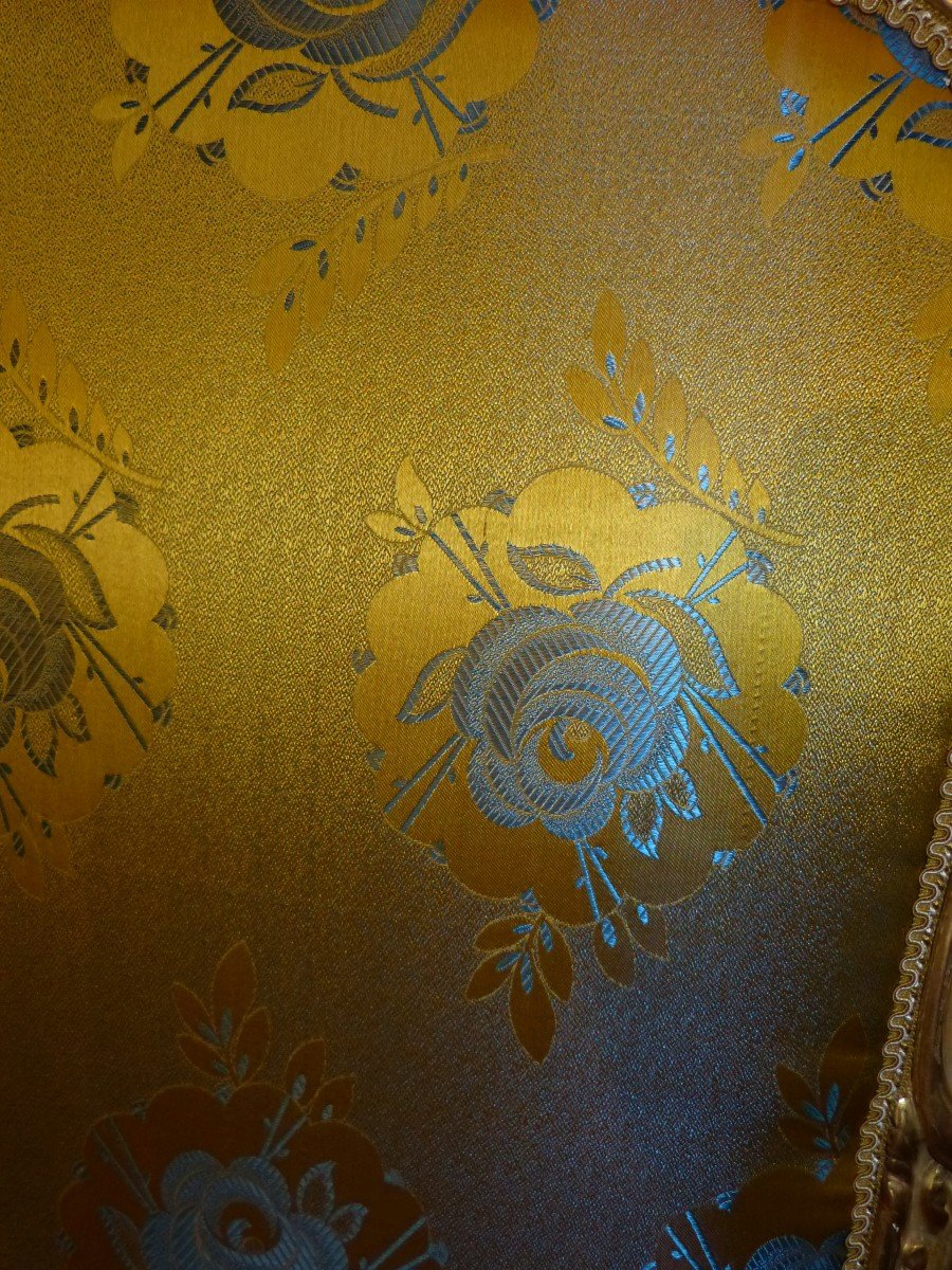 Fire Screen In Golden Wood Napoleon III Louis XV Style-photo-2