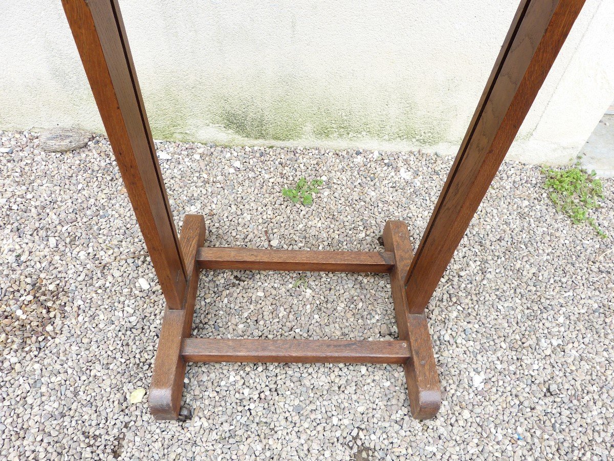 Small 19th Crank Painter's Easel, Oak-photo-2