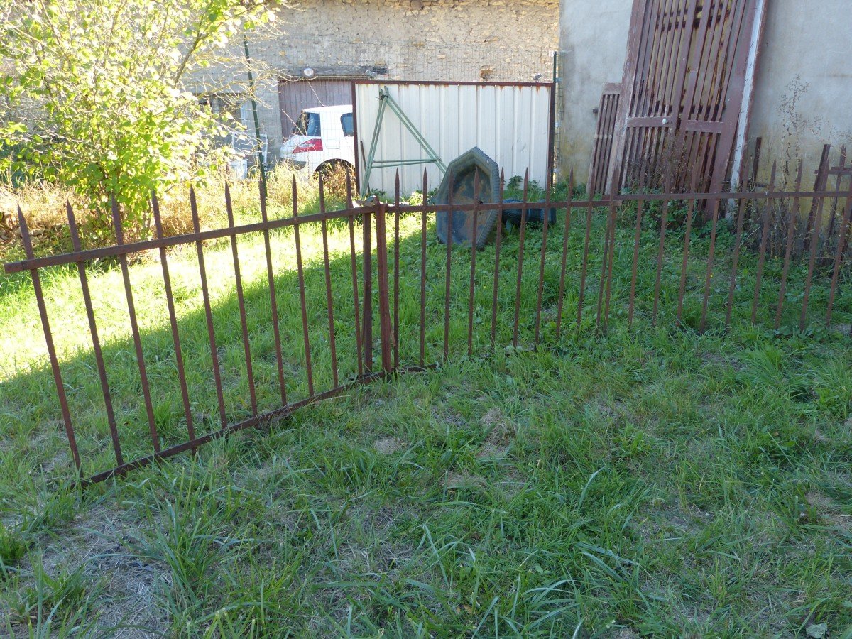 19th Iron Fence Grates, 17 Meters, 105 Cm High-photo-3