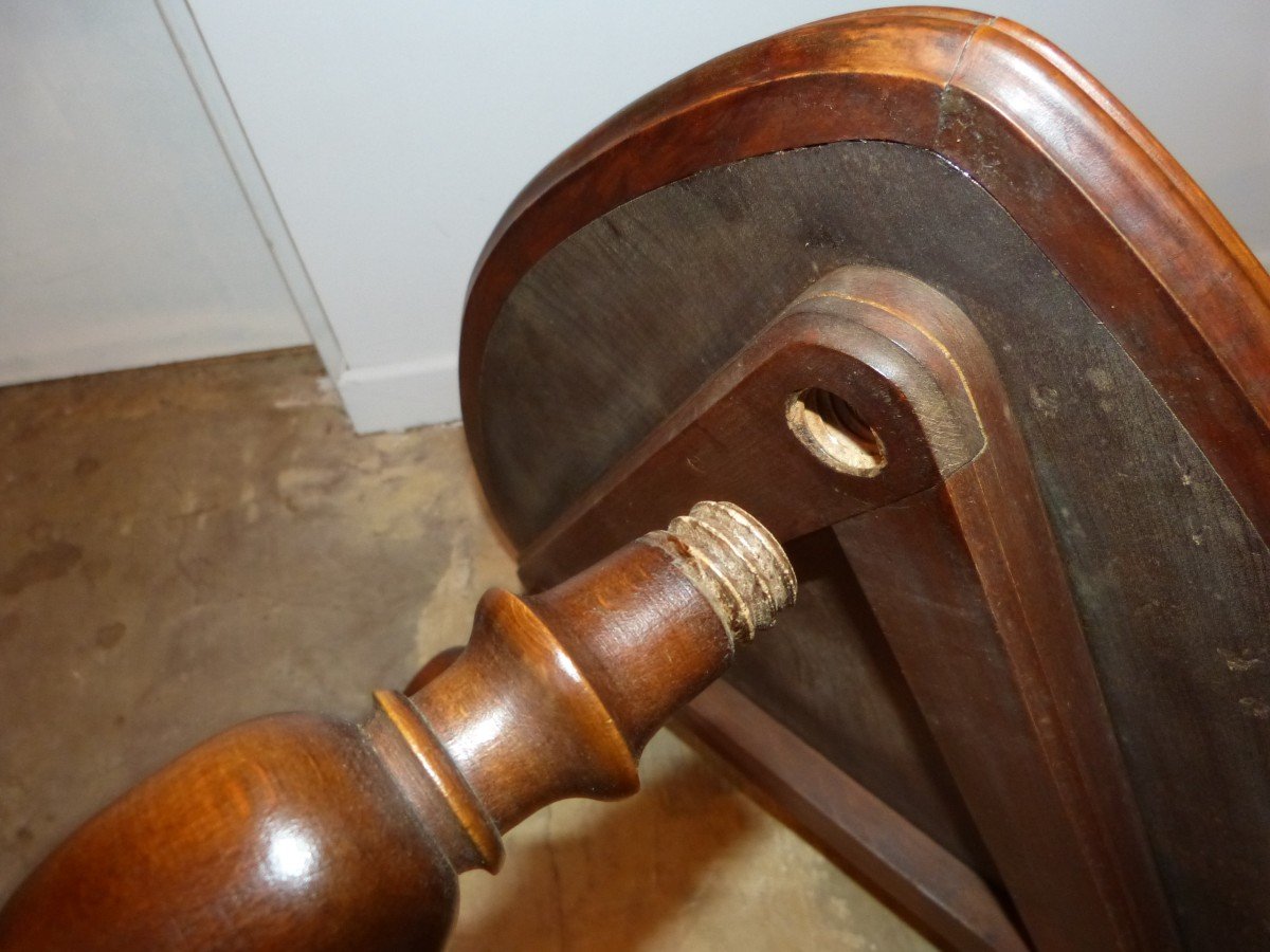 Emile Gallé, Art Nouveau Pedestal Table Marguerite Parlante-photo-5