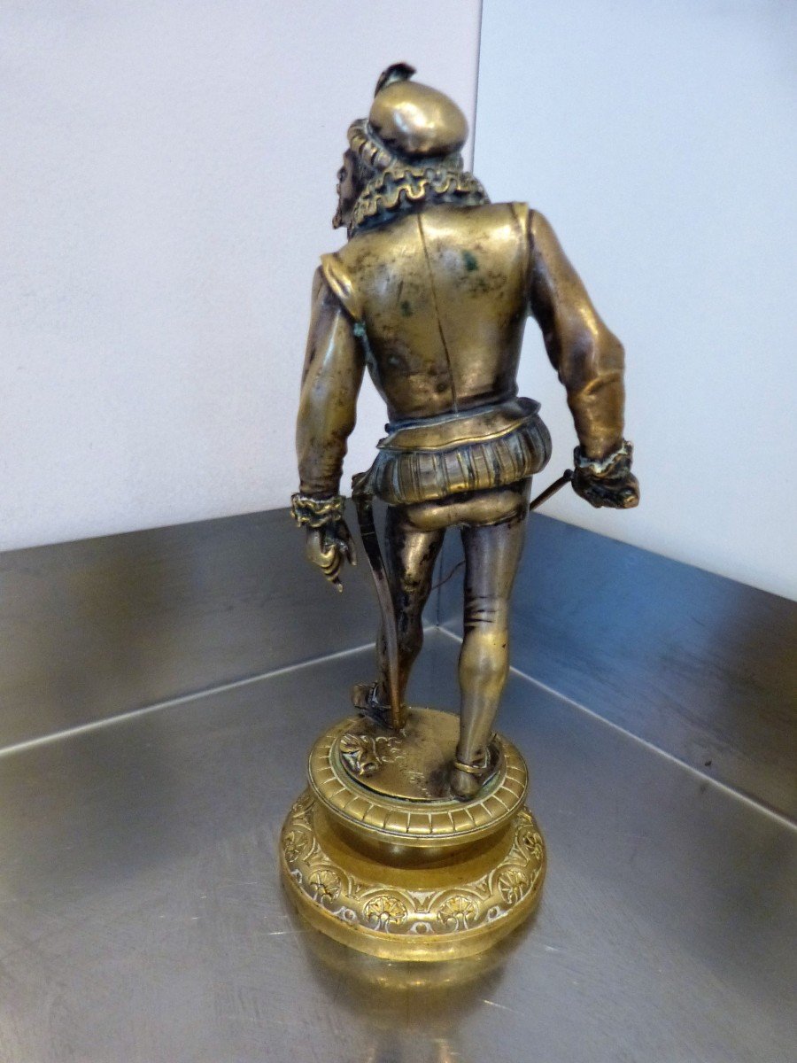 Emile Guillemin Bronze Musketeer From Prosper Roussel-photo-4