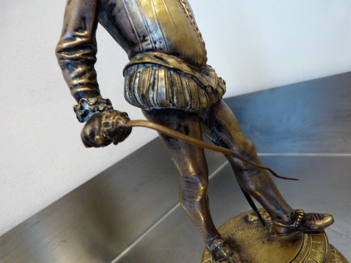 Emile Guillemin Bronze Musketeer From Prosper Roussel-photo-3