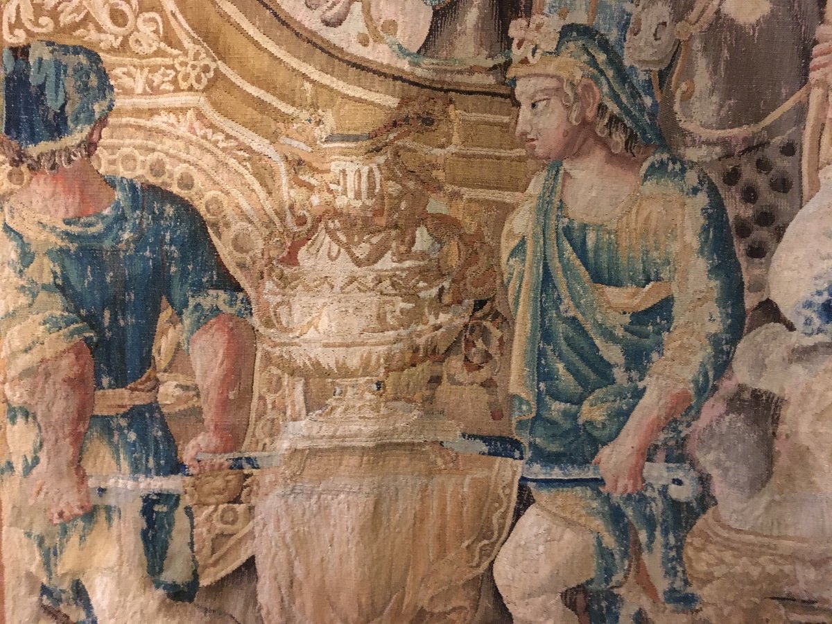 Large 18th Tapestry 210 X 260 Cm-photo-2