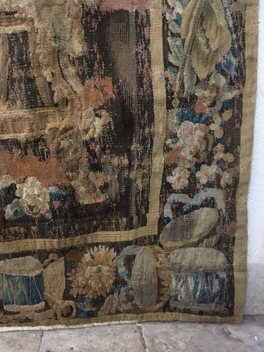 Large 18th Tapestry 210 X 260 Cm-photo-3