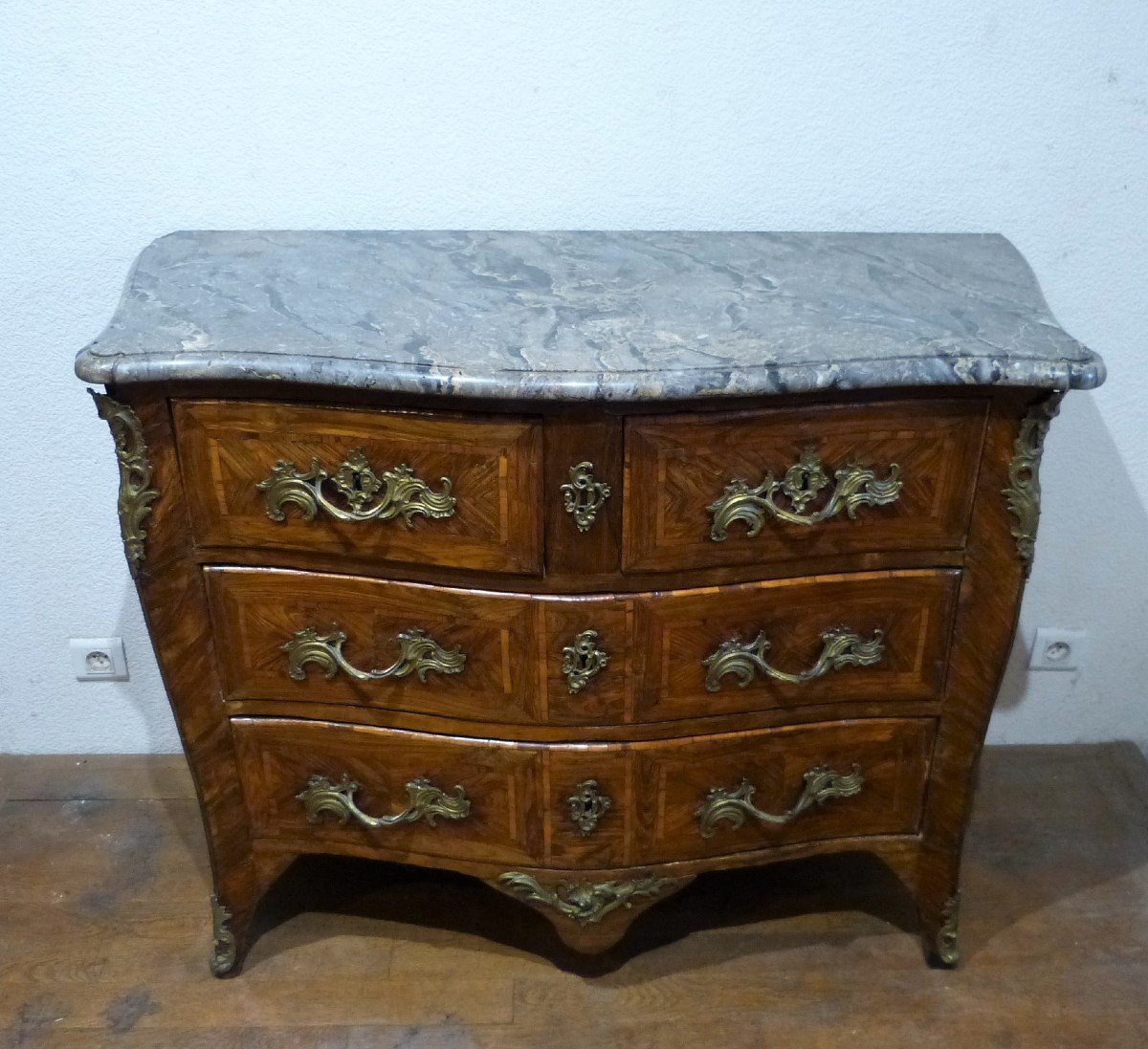 Commode Estampillée Jb Fromageau Epoque Louis XV-photo-2