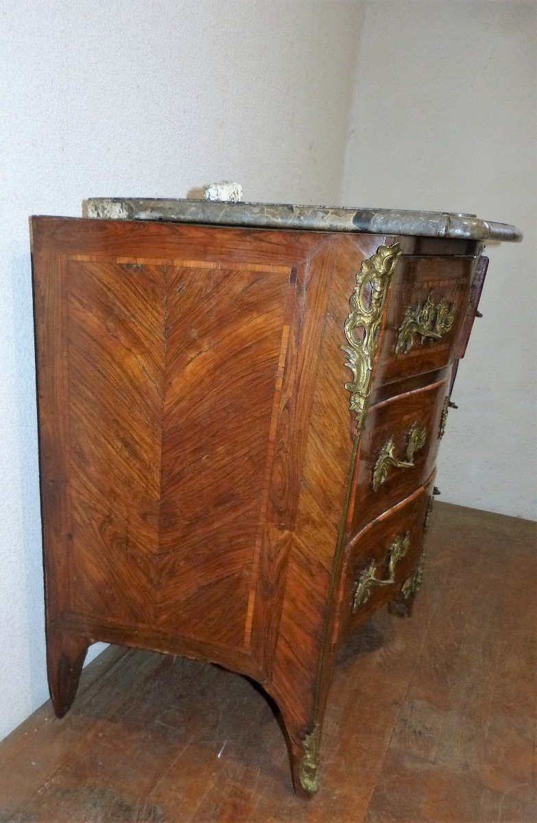 Commode Stamped Jb Fromageau Louis XV Period-photo-4