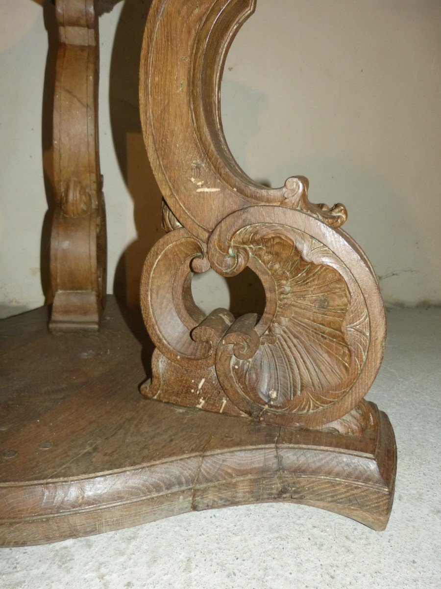 Important Norman Lectern In 18th Century Oak, 190 Cm High-photo-6