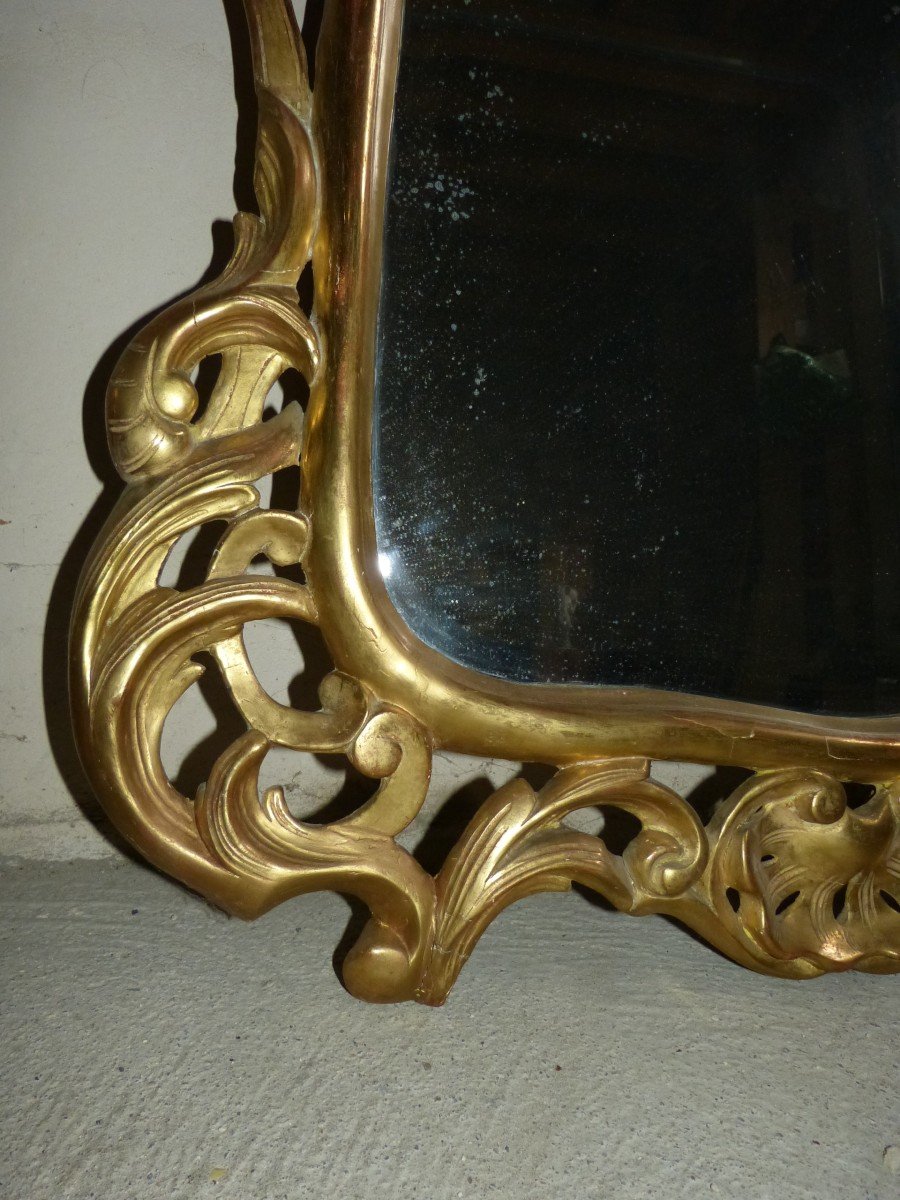 Miroir Doré Napoléon III  118 X 85 Cm, Tain Biseauté-photo-2