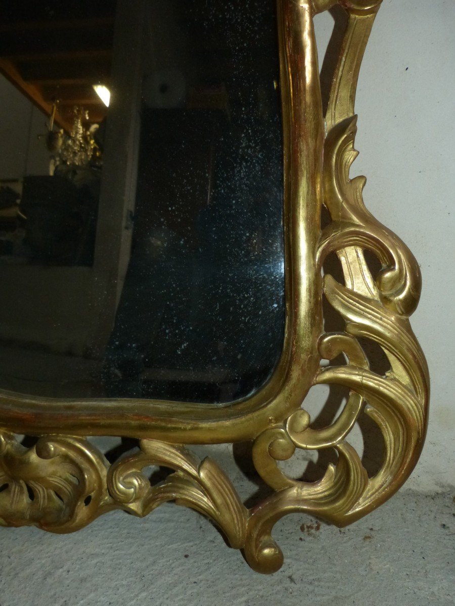 Miroir Doré Napoléon III  118 X 85 Cm, Tain Biseauté-photo-3