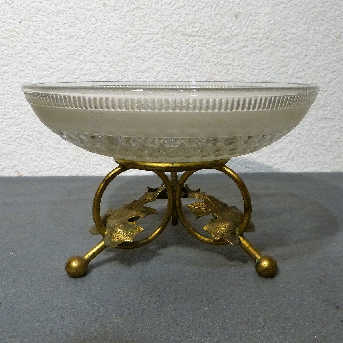 Baccarat, Art Nouveau Bronze Mounted Crystal Cup-photo-2