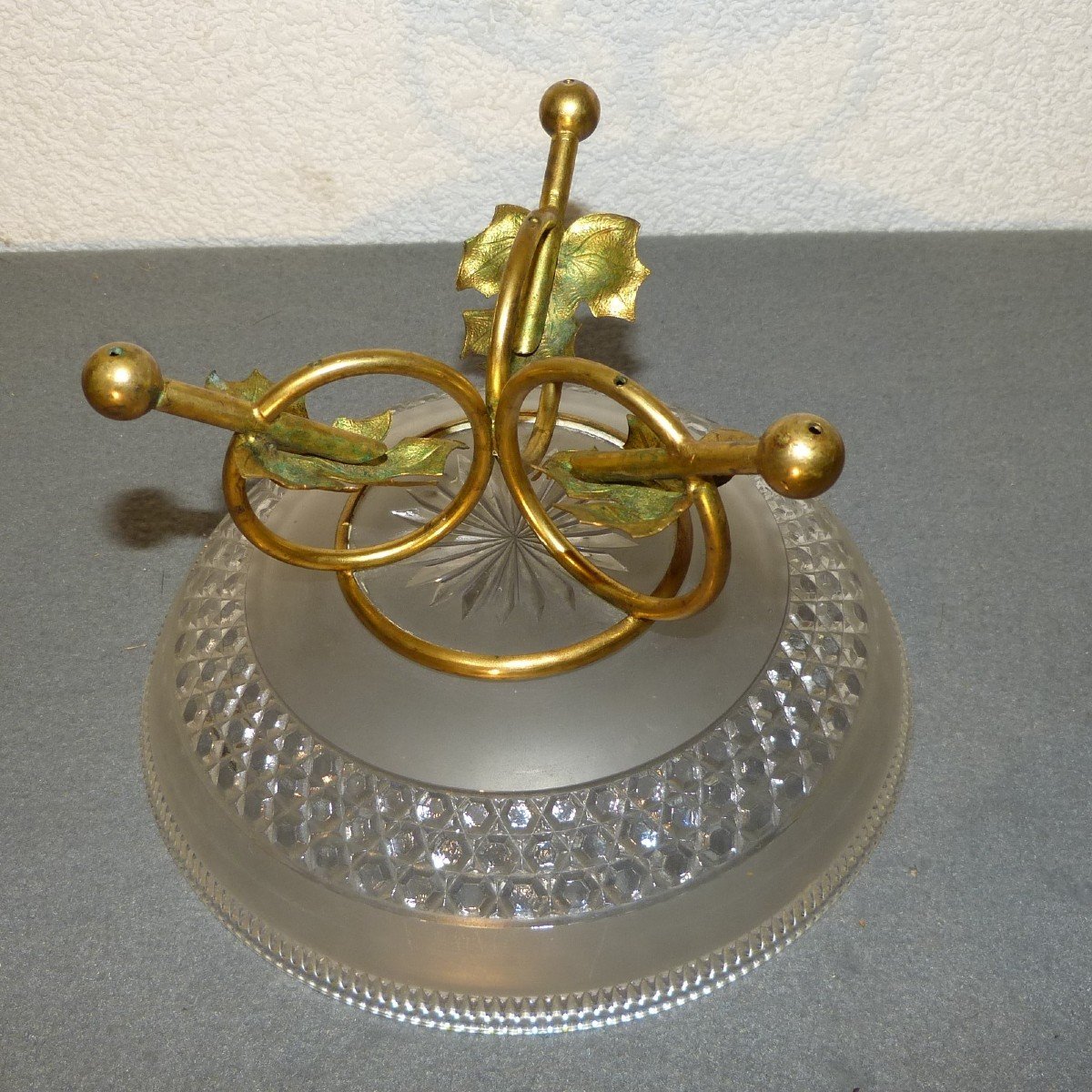 Baccarat, Art Nouveau Bronze Mounted Crystal Cup-photo-3