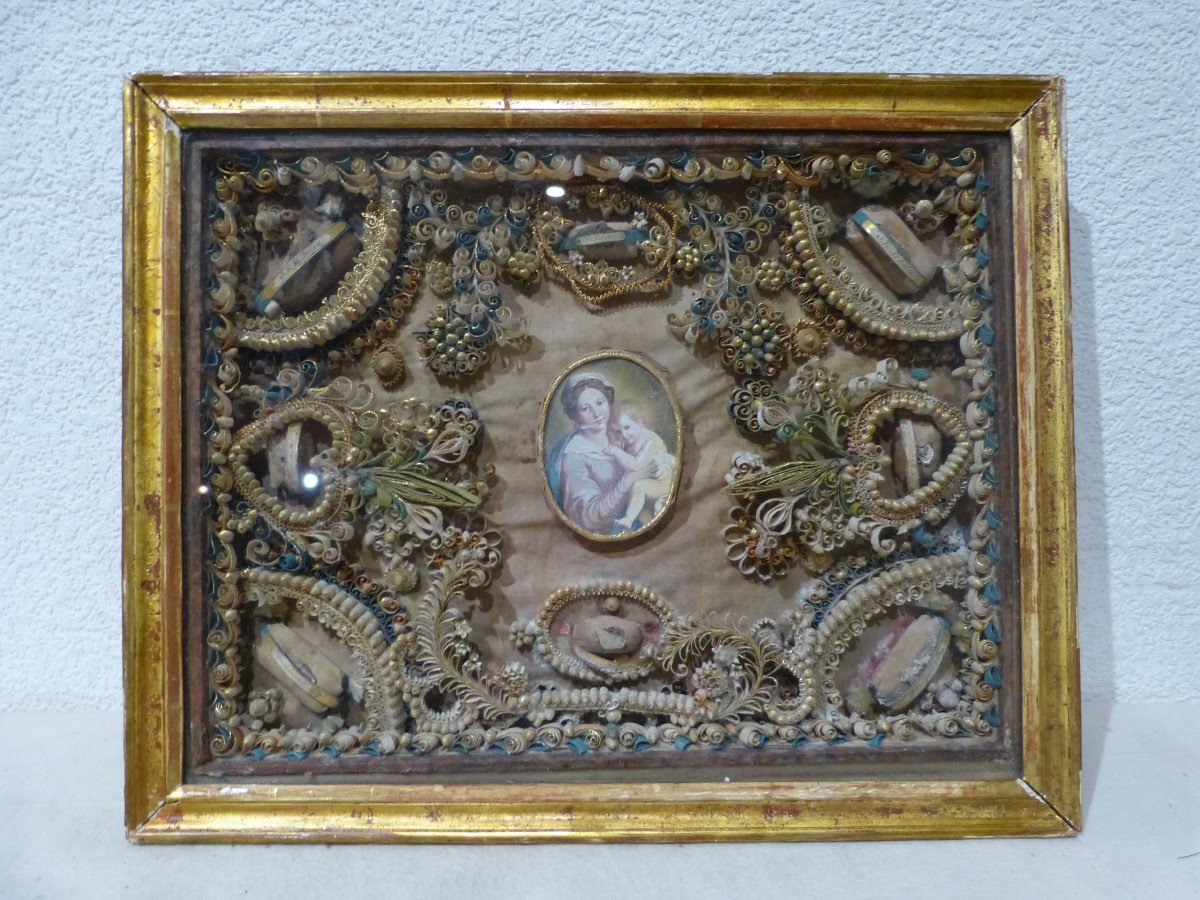 Reliquaire à Paperolles Vierge à l'Enfant, 18ème-photo-1