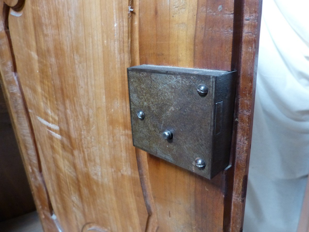 Small Lorraine Cabinet In Fruit Tree With Drawer Early Nineteenth-photo-3