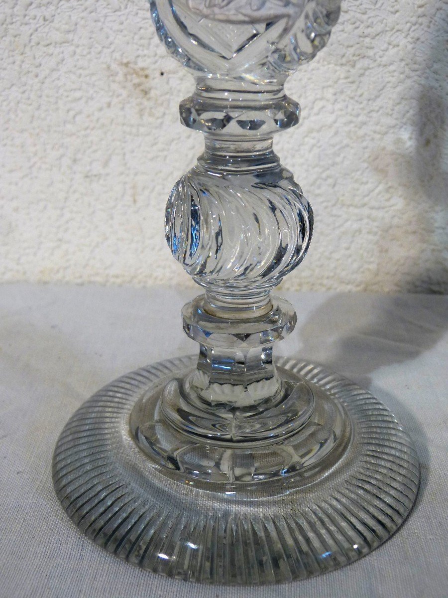 Baccarat: Ornement d'Oratoire En Cristallo Cérame Christ Portant Sa Croix-photo-4