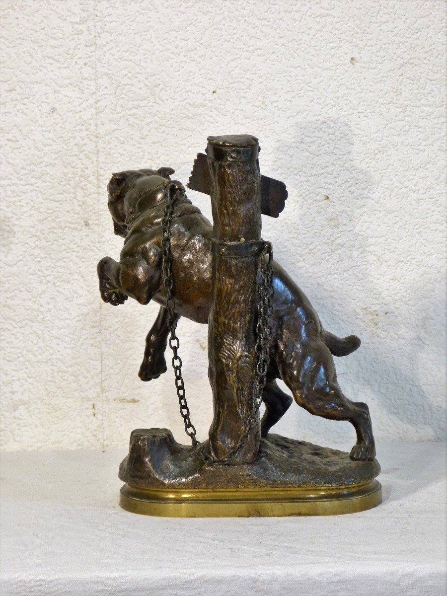 Charles Valton Chien Bronze Bouledogue -photo-3