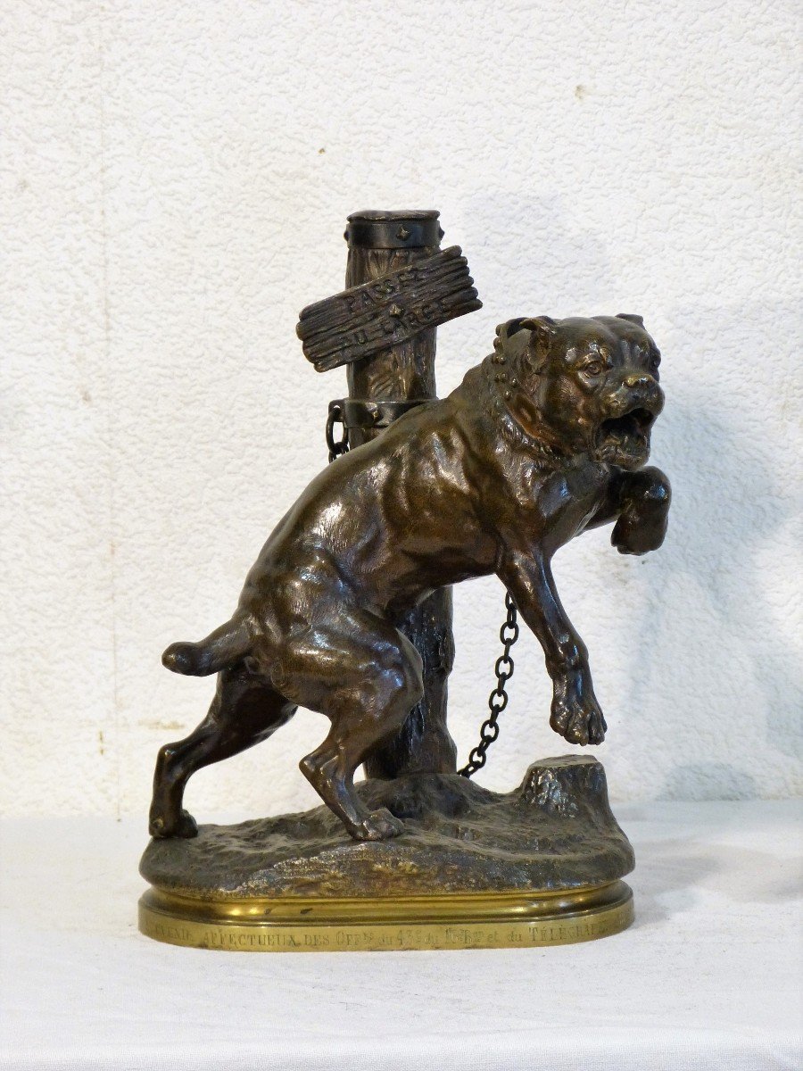 Charles Valton Chien Bronze Bouledogue 