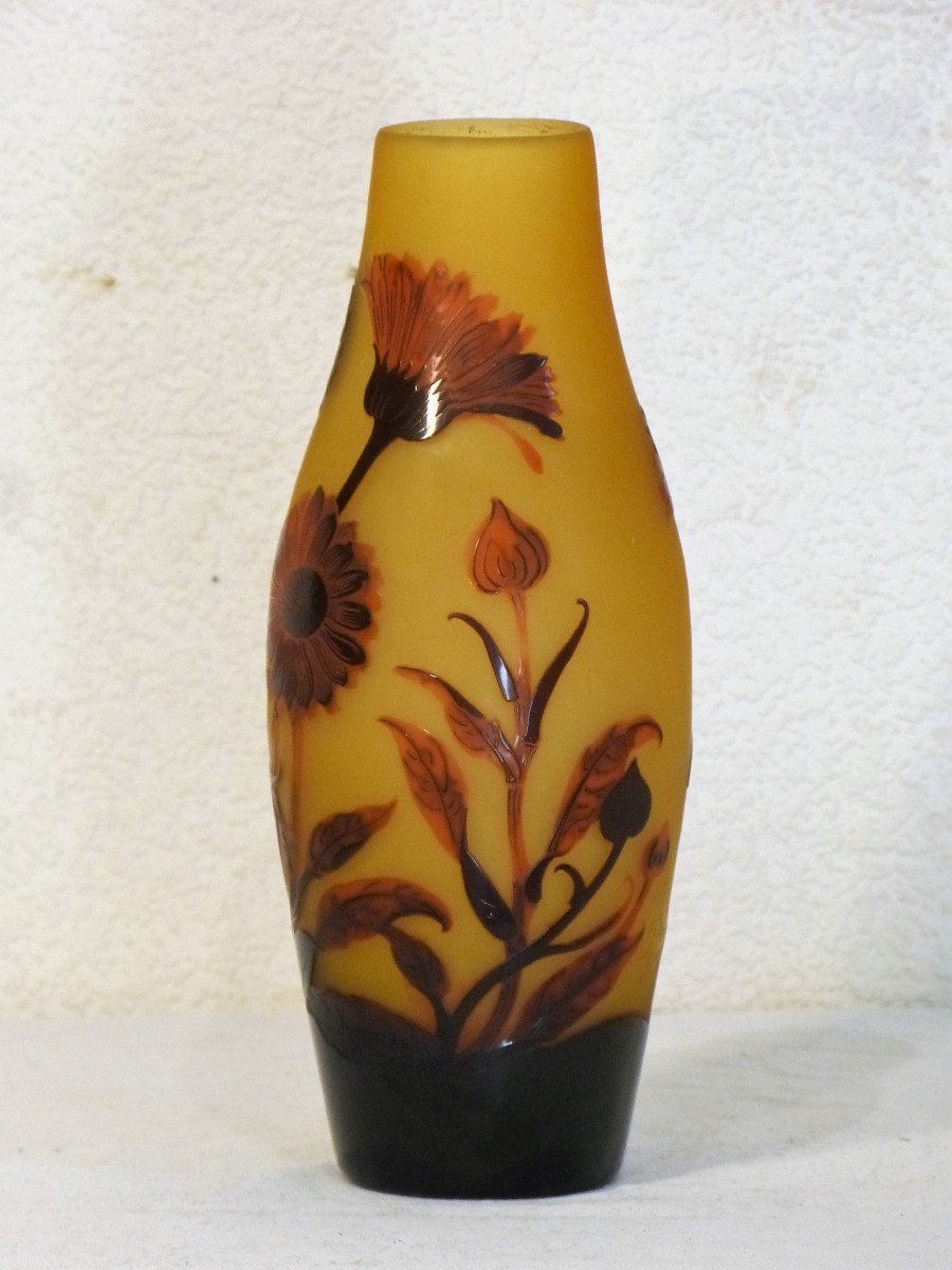 d'Argental, Vase Art Nouveau Aux Dahlias-photo-2