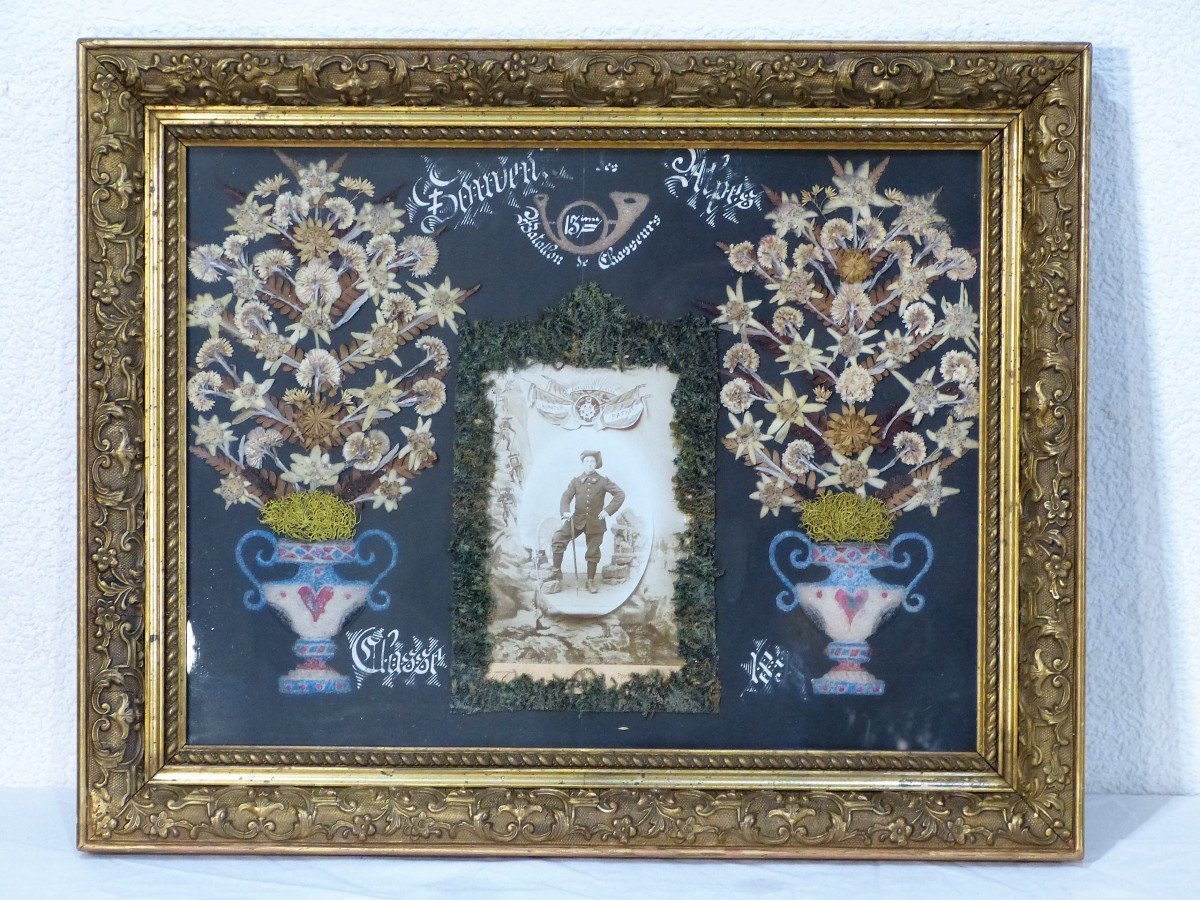 Souvenir Frame 13th Battalion Alpine Chasseurs 1898