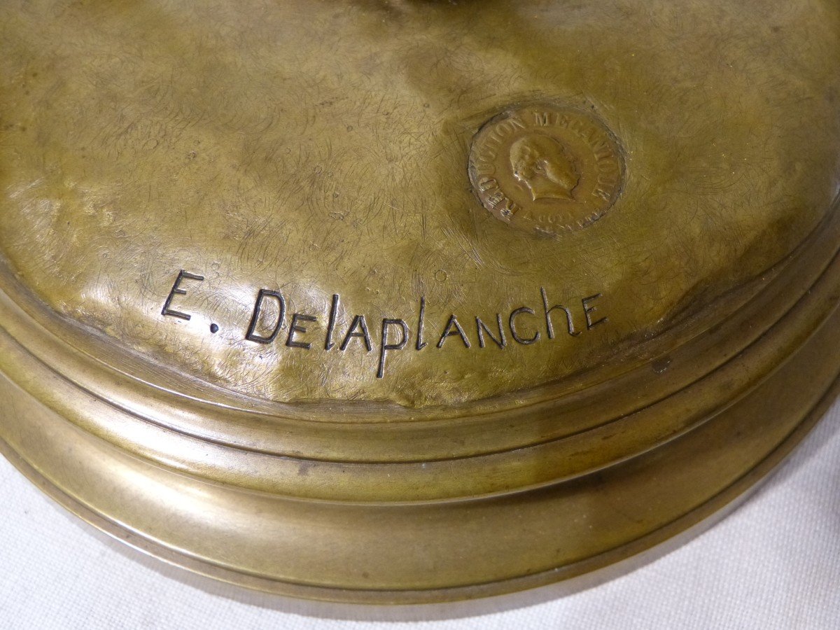 Eugène Delaplanche Bronze Nymphe Chloris Barbedienne Fondeur-photo-4