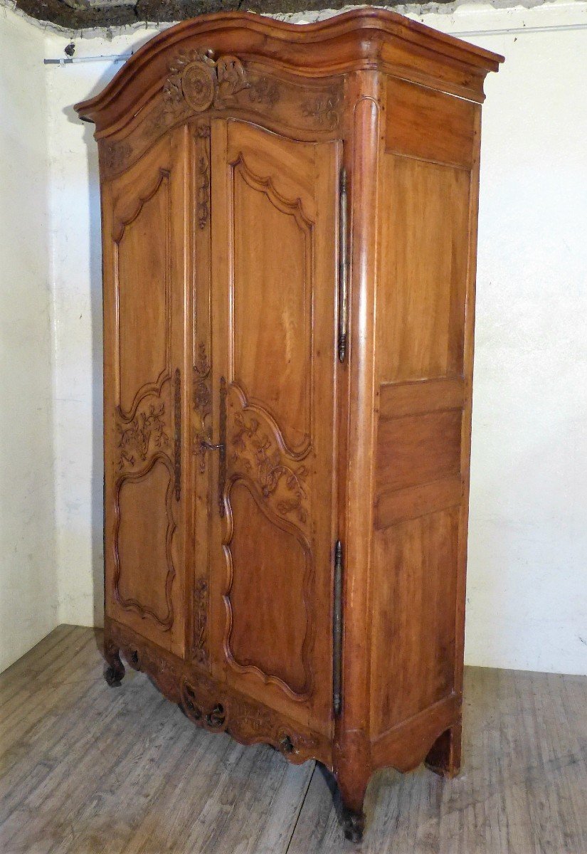 Belle Armoire Provençale En Noyer 18ème-photo-2