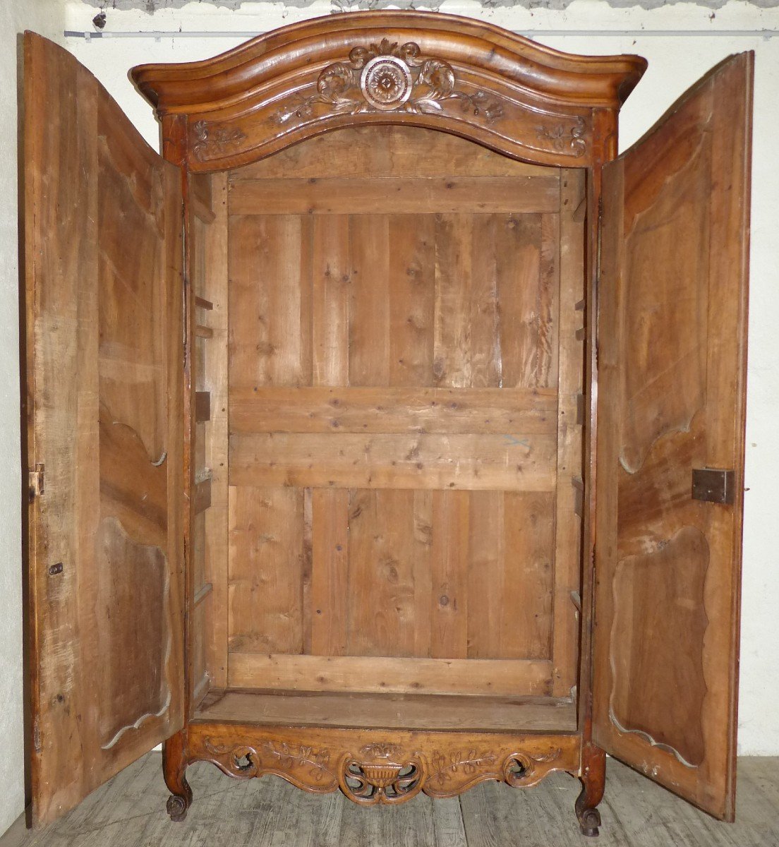 Belle Armoire Provençale En Noyer 18ème-photo-5
