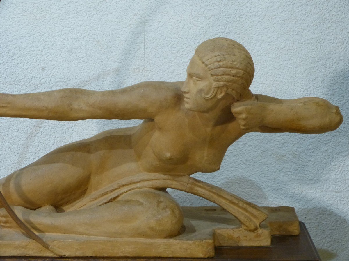 Marcel Bouraine, Terracotta Penthesilée Queen Of The Art Deco Amazons-photo-1