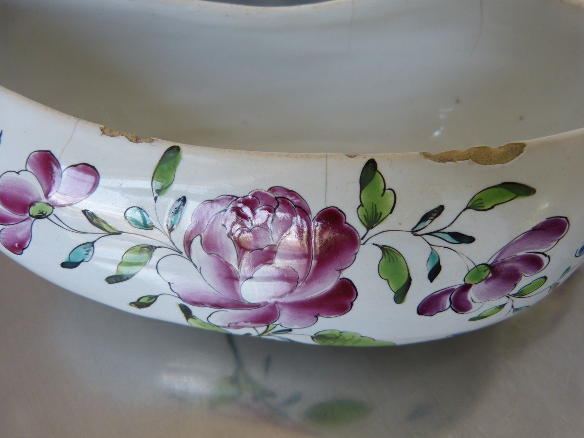 Bourdalou In Earthenware From East Strasbourg Or Niderviller 18th-photo-2